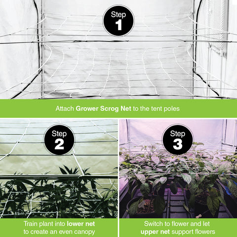 Image of Scrog Net for Grow Tents 2 pack (4" and 6" mesh nets.)